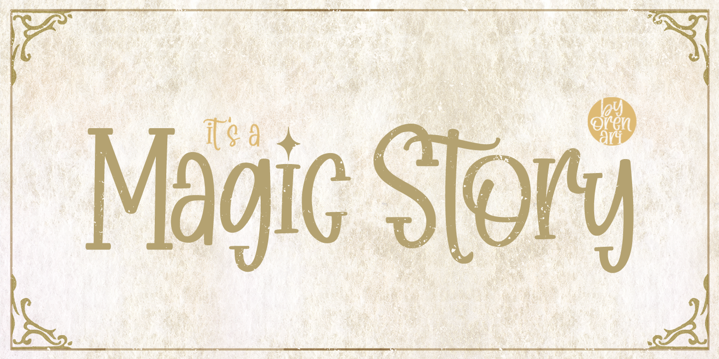 Example font Magic Story #9